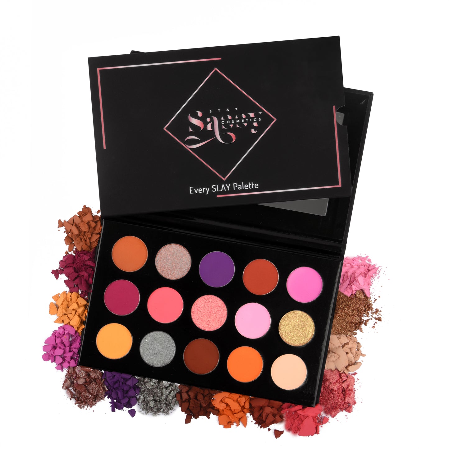 Every Slay Palette Showcasing 11 Matte Shades and 4 Duo Chrome Shades